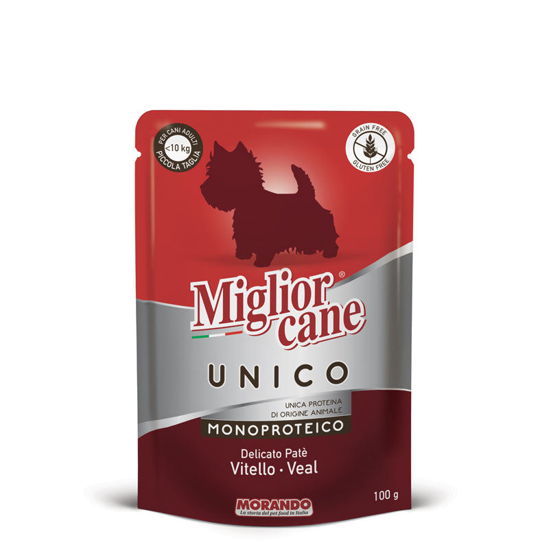 Miglior Cane Unico Premium Dog Wet food for Puppy and Adult 100g, Healthy Skin and Coat. (6pcs)